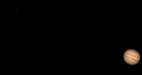 Jupiter mit Monden mit 8Zoll Orion