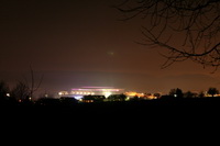 Sinsheimer Stadion Nachts beleuchtet