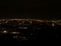 Mannheim bei Nacht vom Königstuhl