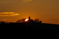 Burg,Steinsberg,Sonnenuntergang