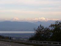 Alpen,Genfersee und Genf