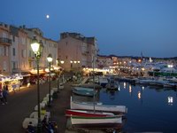 Hafen Saint Tropez, St Tro bei Nacht